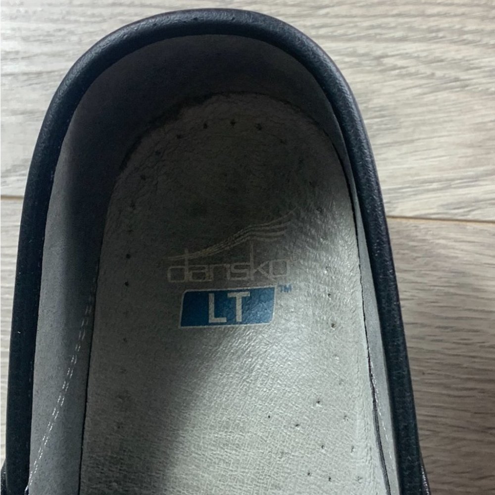 DANSKO Black LT PRO Nursing Clog Shoes Floral Tooled - Picture 8 of 11